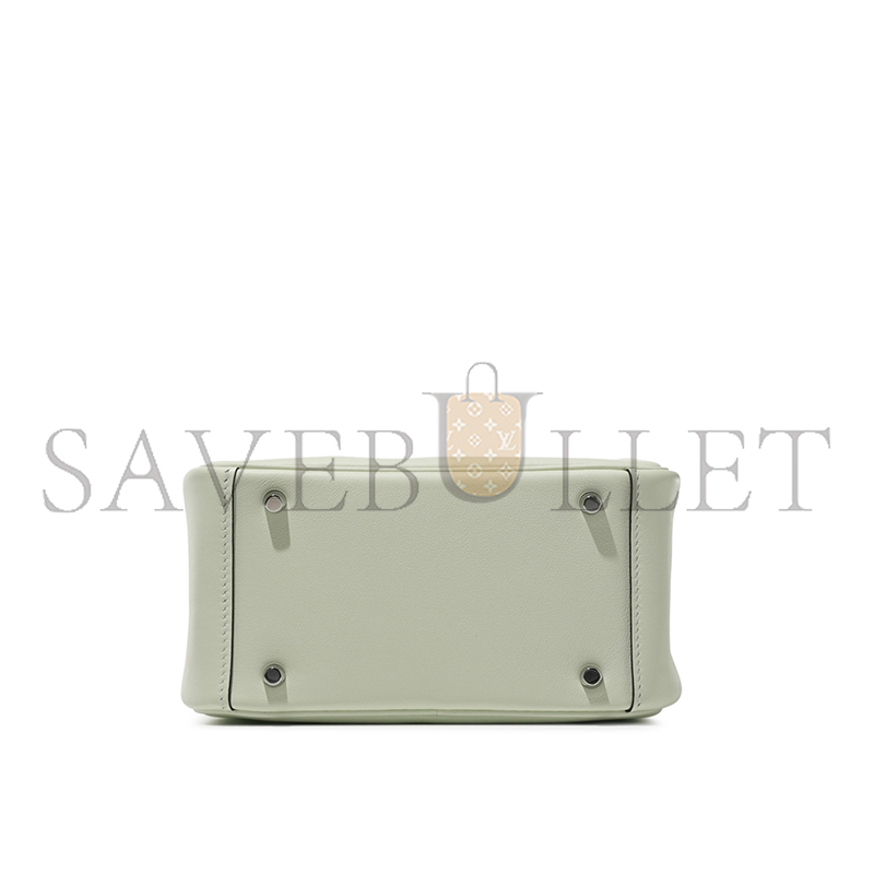 HERMES MASTER MINI LINDY 20 VERT FIZZ SWIFT PALLADIUM HARDWARE (19*12.5*9cm)